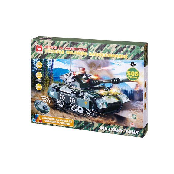 Tank radiocommandé à construire - 507 pièces