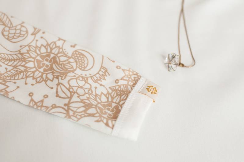 Baby Girl Bodysuit with Collar | Made with Organic Cotton