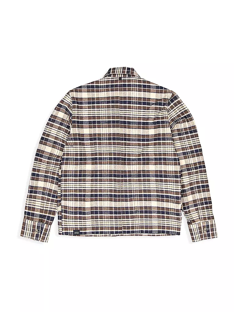BUTCHER OF BLUE Overshirt FOLSUM BROWN CHECK braun