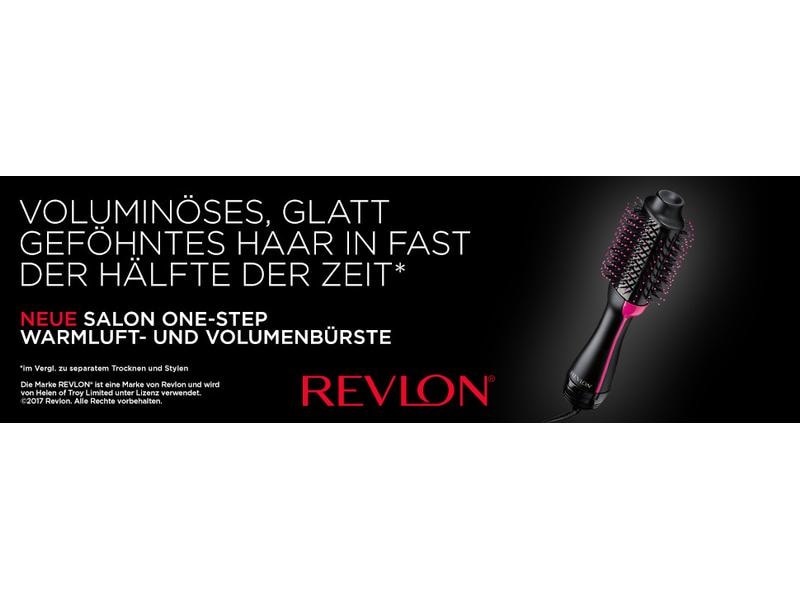 Revlon Warmluftbürste Salon One-Step Schwarz Warmluft- und Volumenbürste