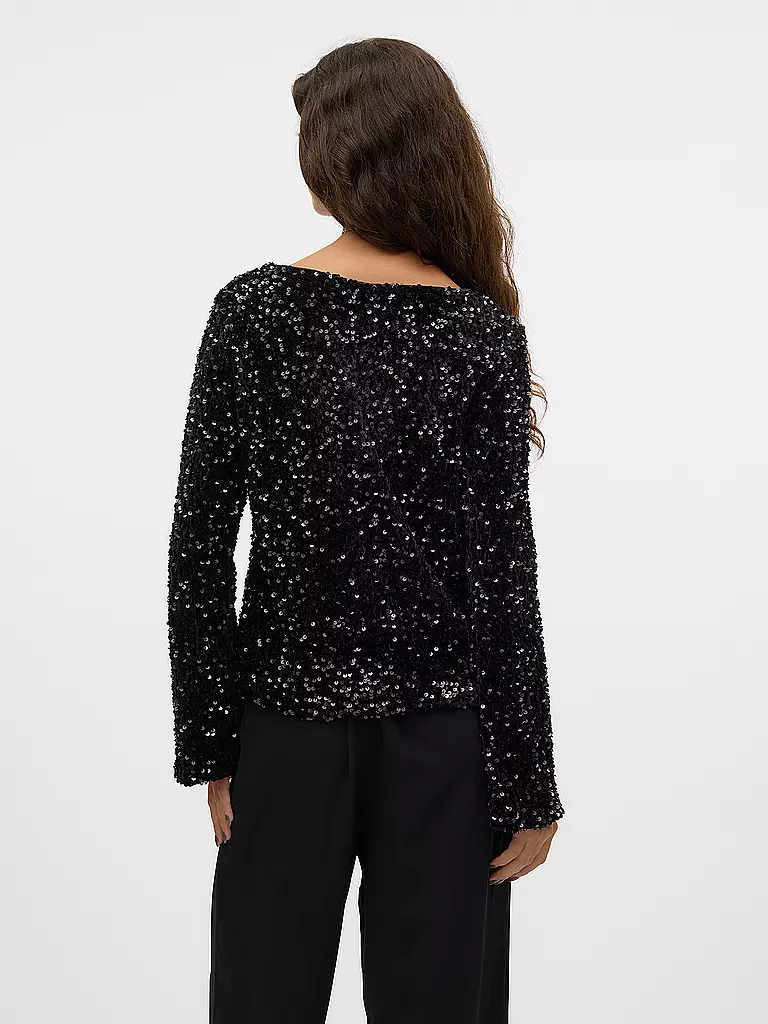 VERO MODA Langarmshirt VMBELLA  schwarz