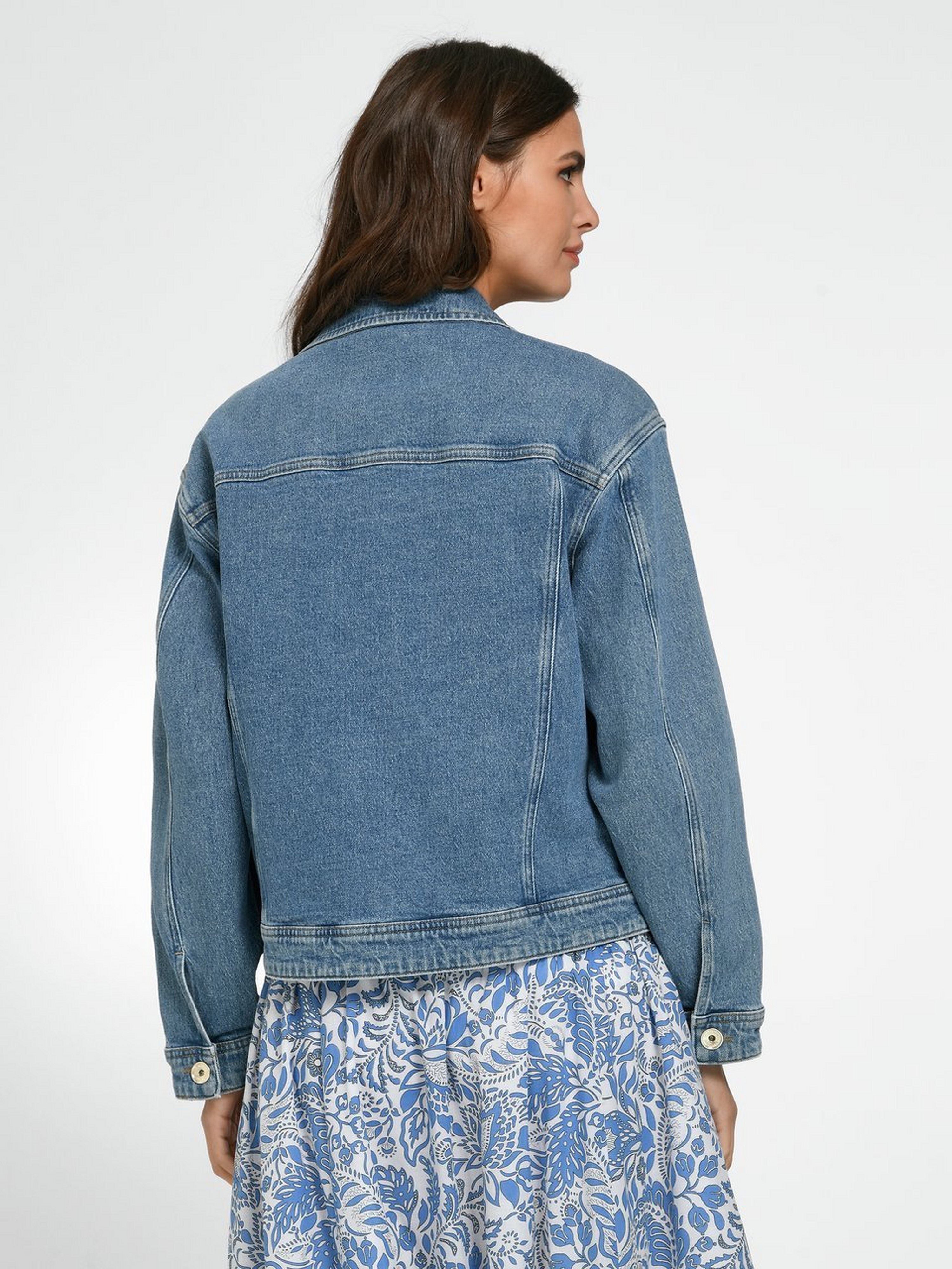 Jeansjacke im Oversized-Look
