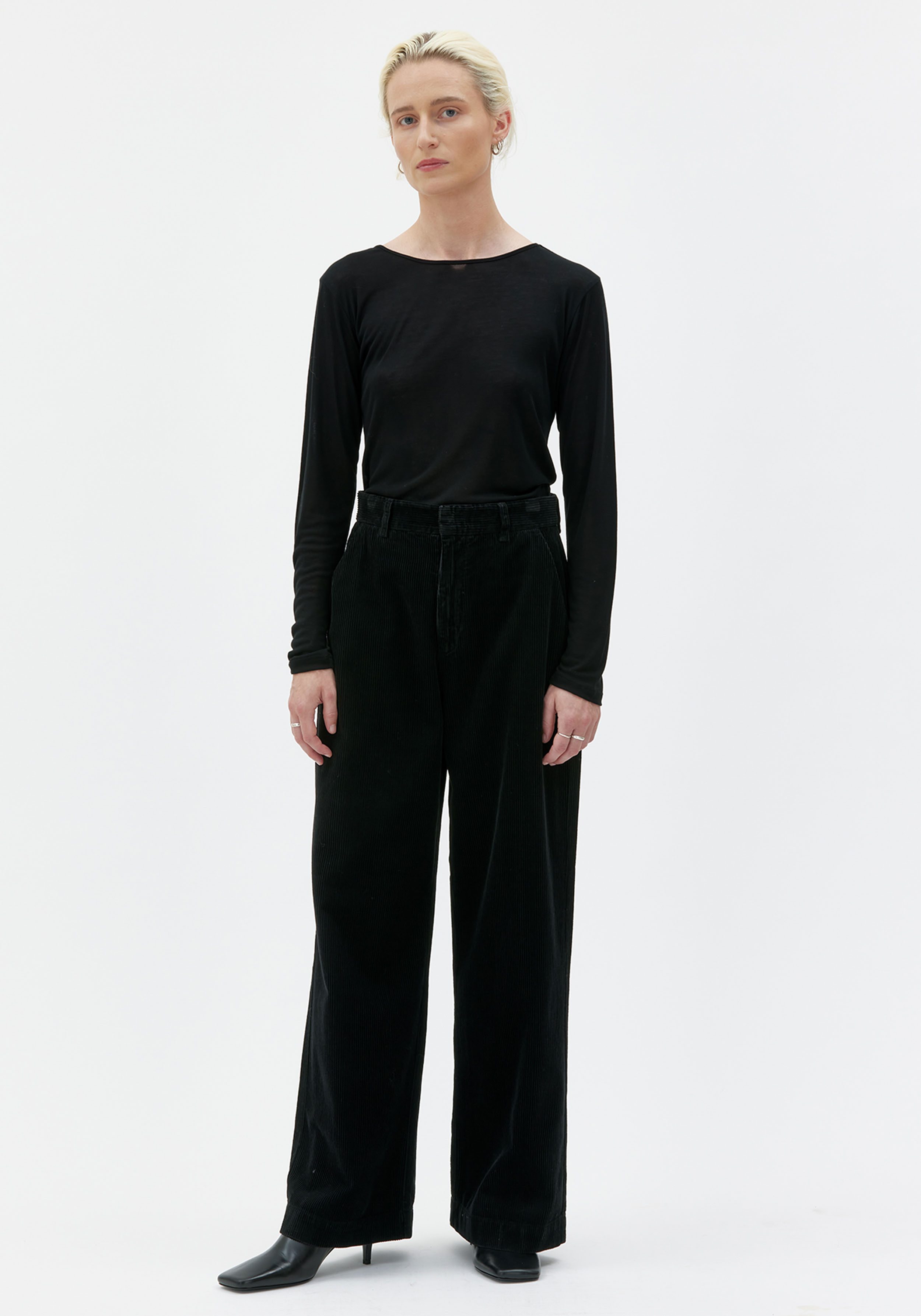 Maska Cord-Hose Aya Corduroy Black