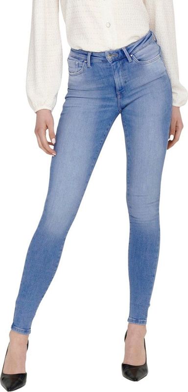 Onlpower - Skinny Fit Jeans - Blauw - Katoen - Mid Waist