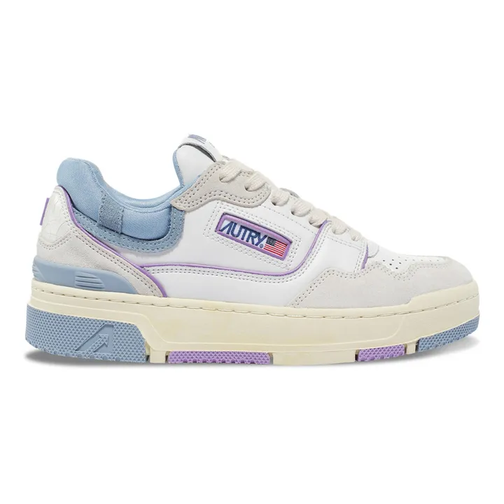 Autry Baskets CLC Low Cuir Bicolore | Bleu Clair
