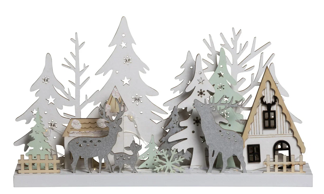 Dekorasjon Skog Lengde 33 cm