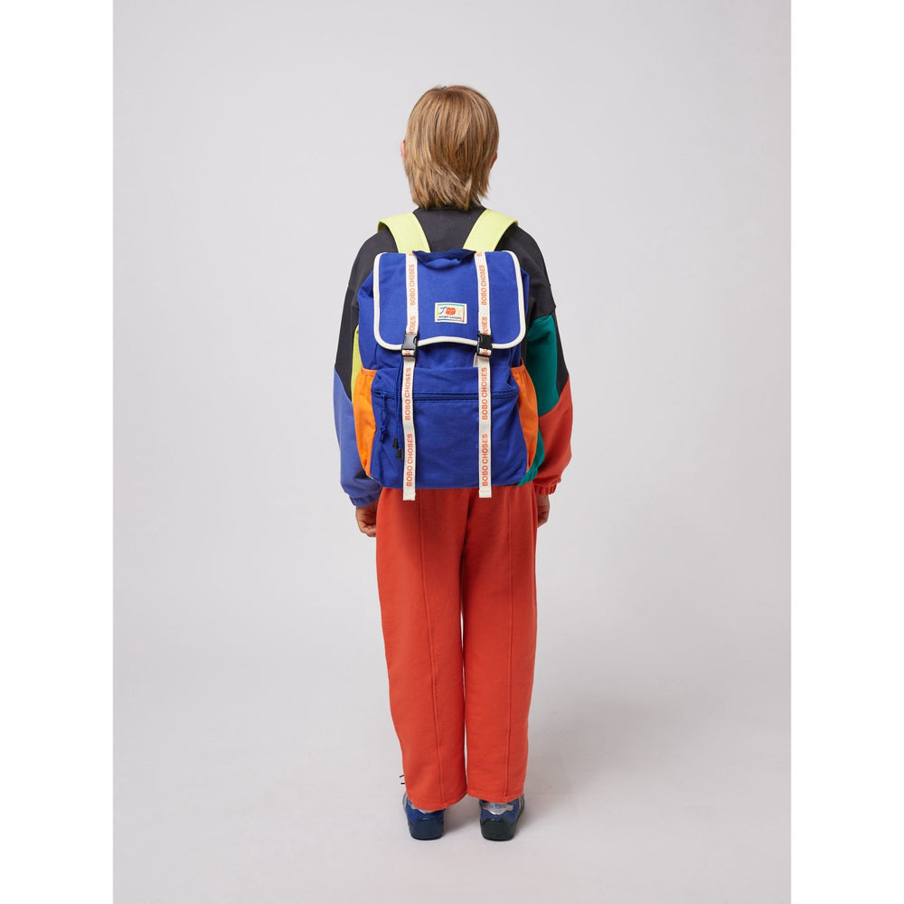 Køb Bobo Choses Blue Smiling Label Rygsæk