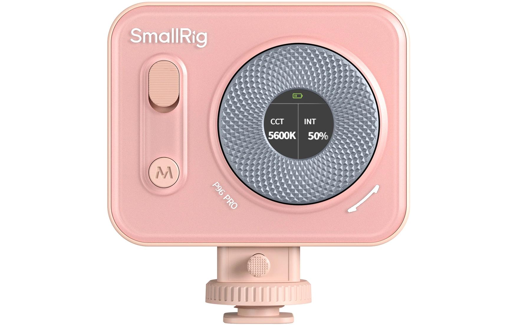 Vibe P96 Pro Mini-LED-Videoleuchte RosaSimuliert 2500K-6500K Tageslicht und bietet 5 Spezialeffekte