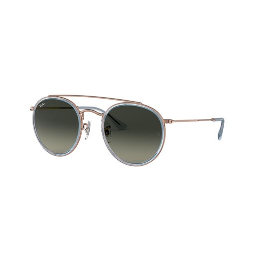 Ray Ban Round Double Bridge Solbriller, Bronze/Blå