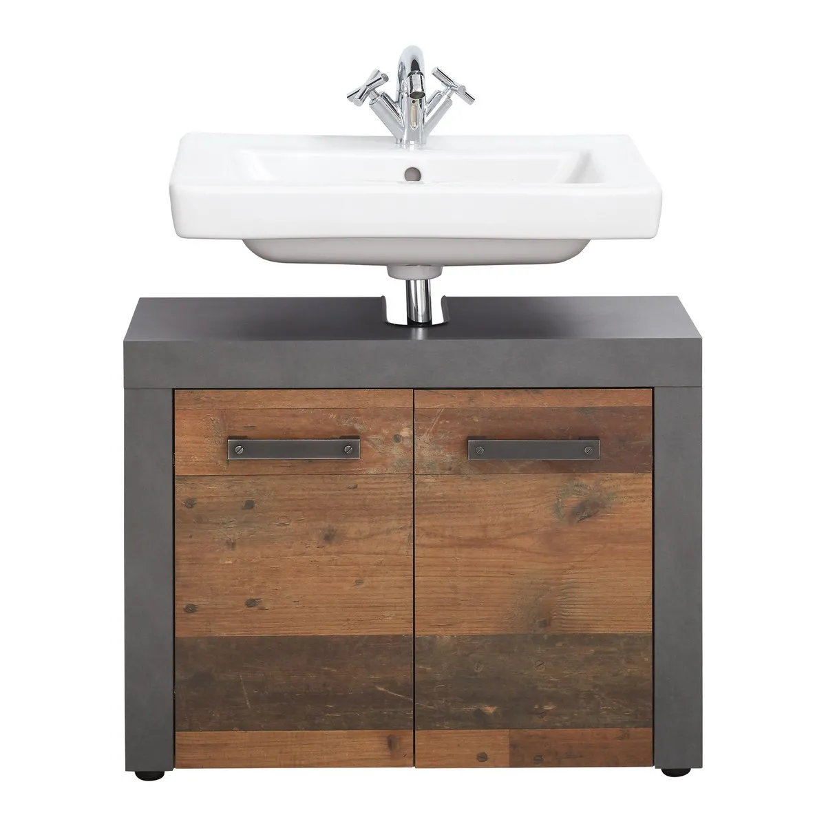 EPIKASA Meuble sous lavabo Indy marron