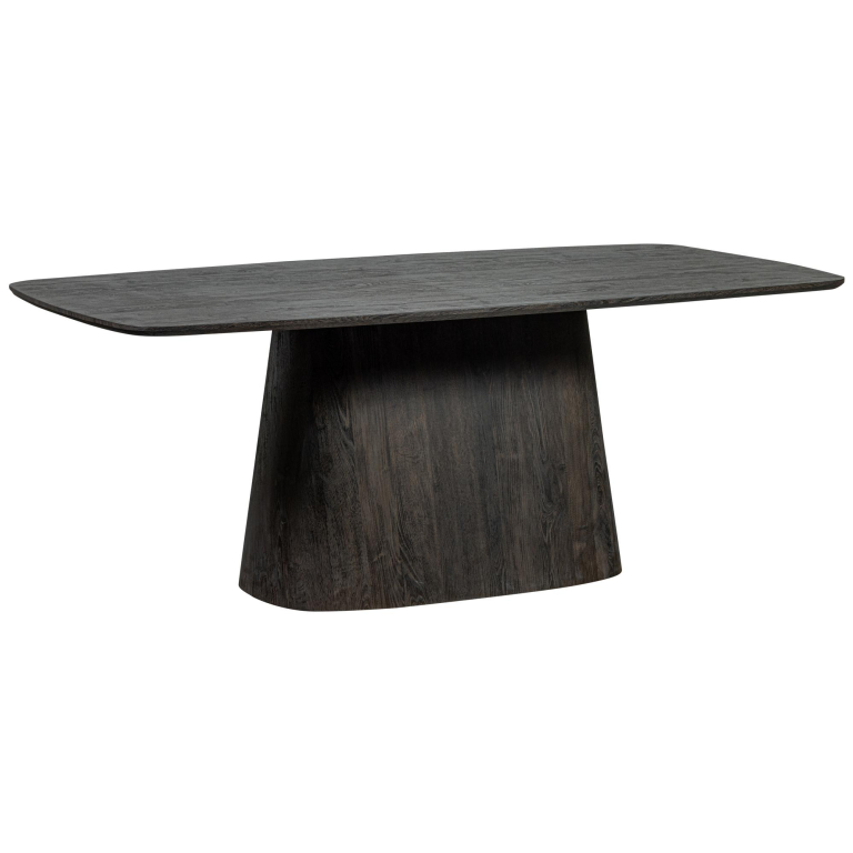 WOOOD Leah eettafel 200x105 donkerbruin