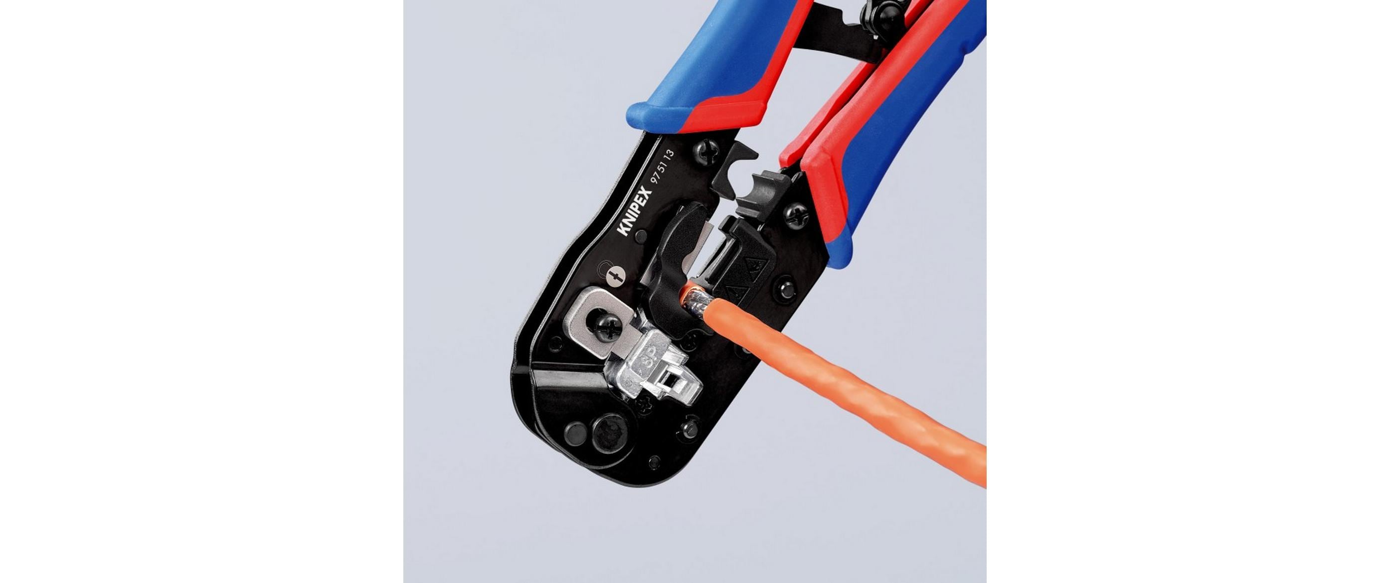 Crimpzange für RJ45-Westernstecker 190 mmCrimpzange für Kabelschnitt