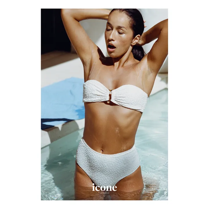 Icone Bas de Maillot Texturé Bellini | Blanc