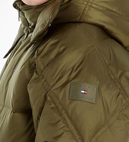 Tommy Hilfiger Daunenmantel - Töte Olive Green