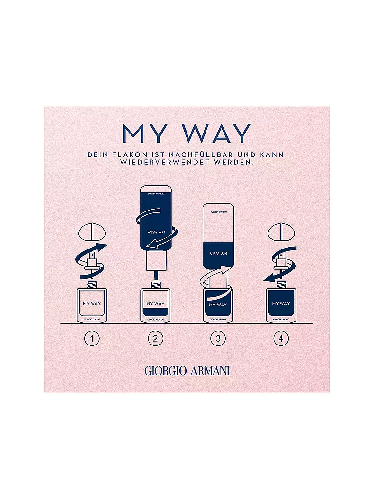 GIORGIO ARMANI My Way Eau de Parfum 50 ml Nachfüllbar keine Farbe