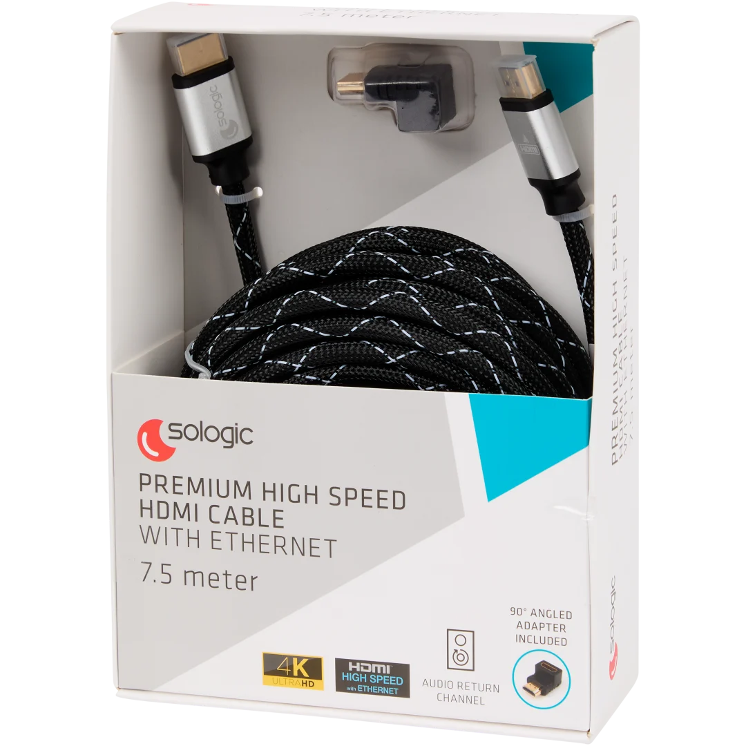 Sologic HDMI-kabel met adapter 7,5 meter