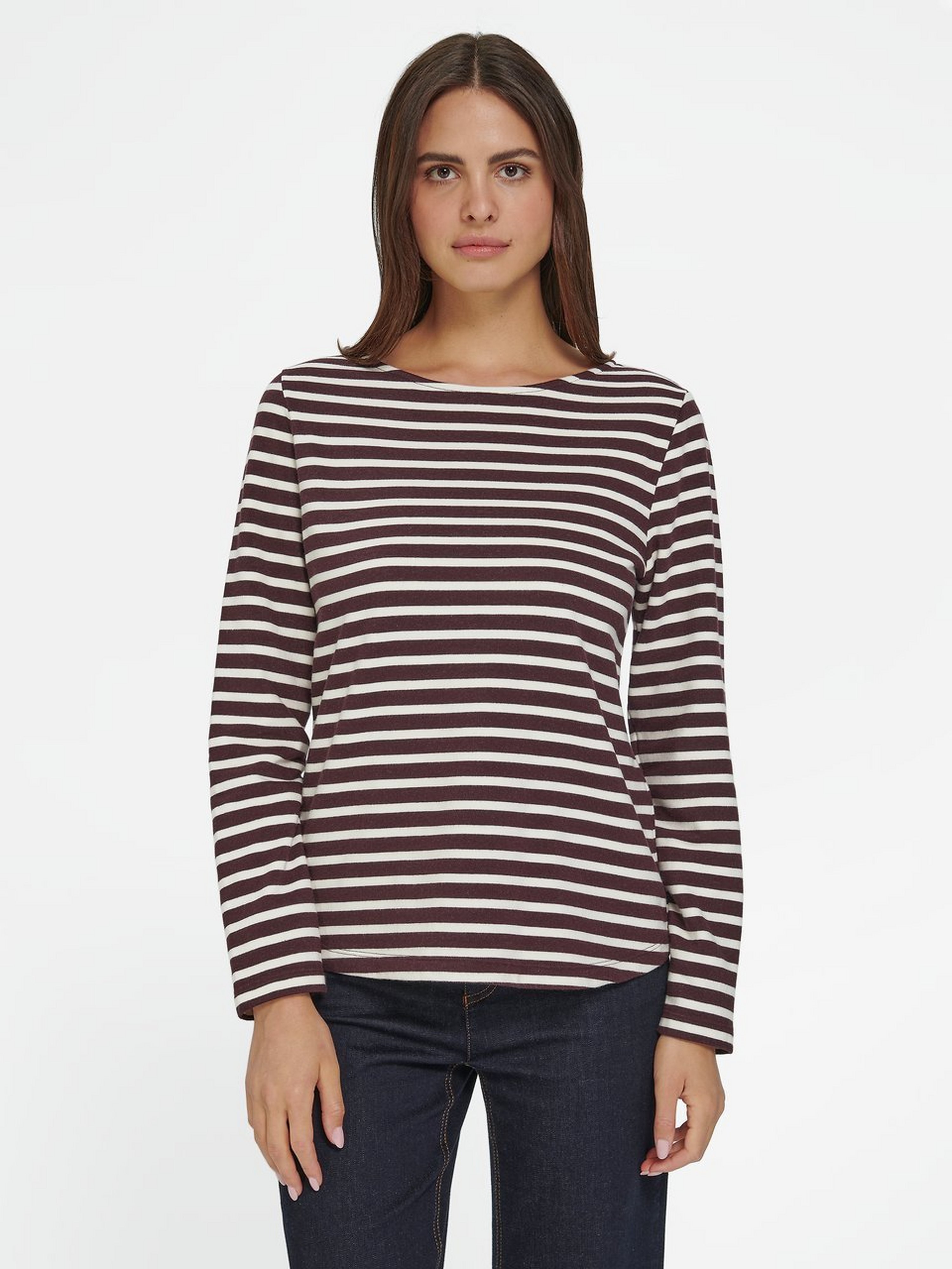 Ringel-Shirt mit Rundhals-Ausschnitt