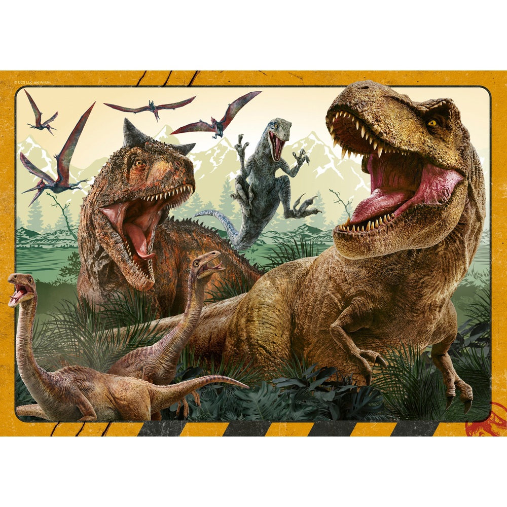 Ravensburger Jurassic World Classic 4x 100-teiliges Puzzle-Bumper-Pack