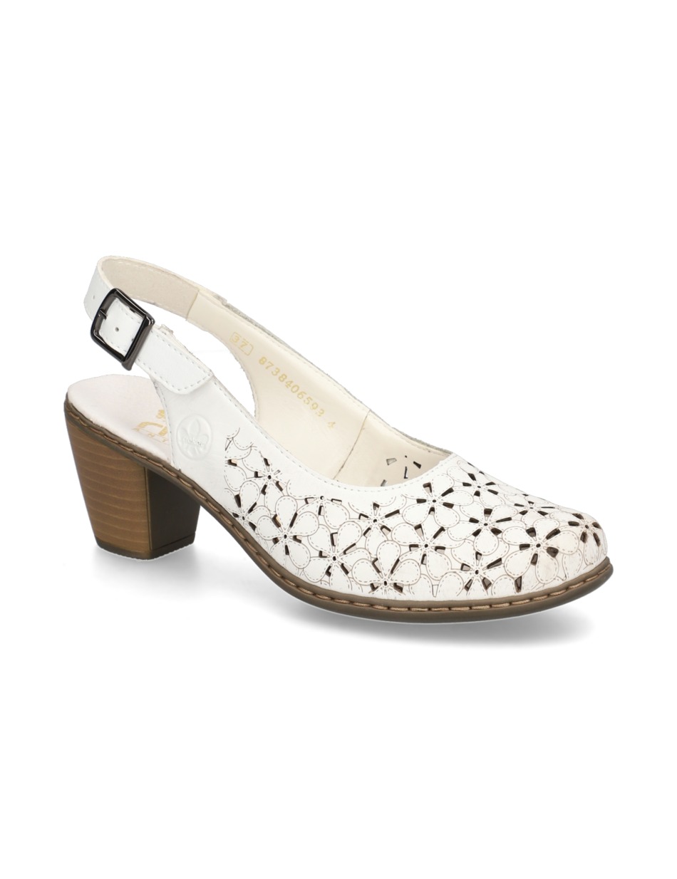 Glattleder Slingpumps