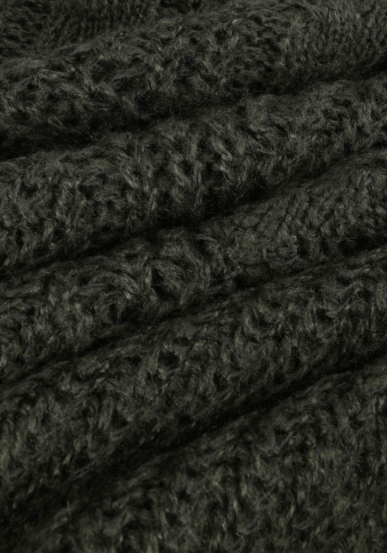 OBJECT groene object trui objnova stella cable knit pullover