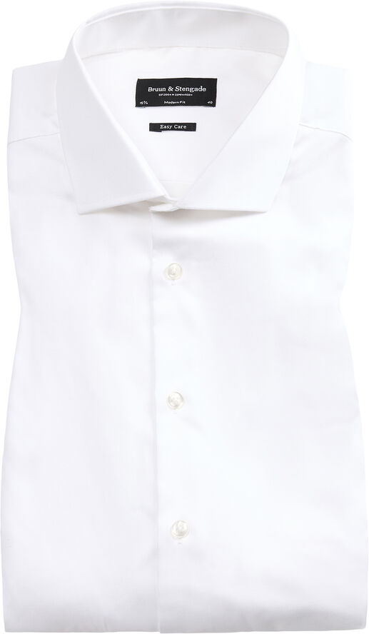 Bruun & Stengade BS Begovic Modern Fit Shirt Hvid