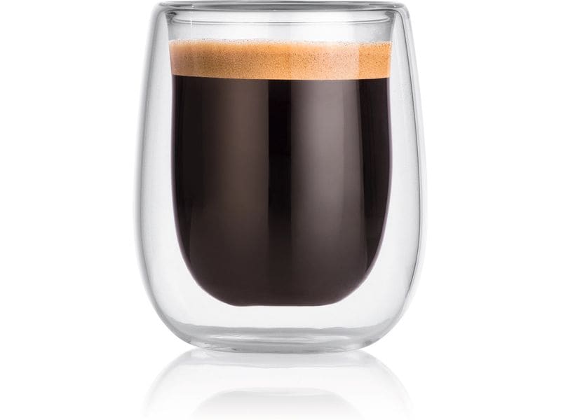 GOURMETmaxx Espresso Becher 80 ml, 4 Stück, Transparent Espresso-Thermogläser