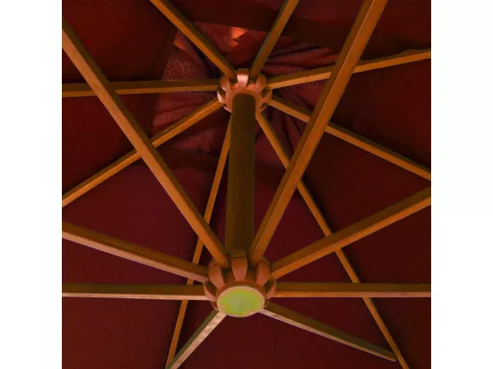 Parasol suspendu avec mât bois marron 02_0008722
