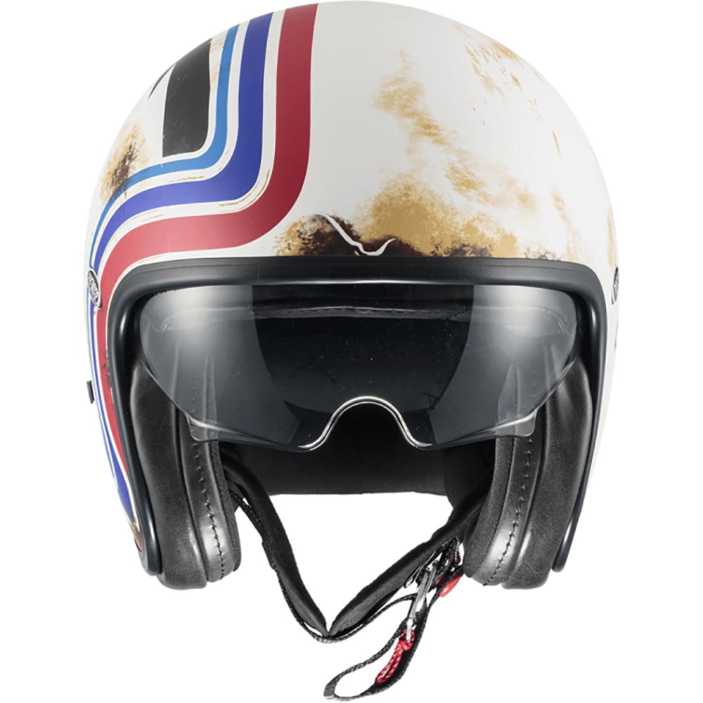 premier - Casque Vintage BTR Blanc / Rouge / Bleu / Mat
