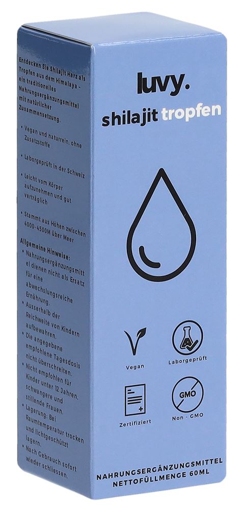 LUVY Shilajit<br>60 ml, Flasche, Tropfen