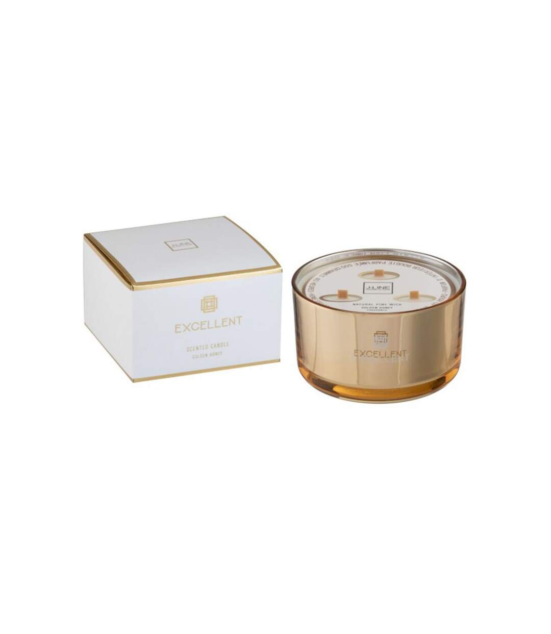 Paris Prix - Bougie Parfumée En Verre excellent 13cm Golden Honey