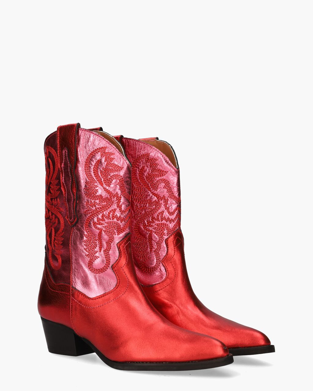DWRS Label Brady Metallic Rood/Roze Damesboots