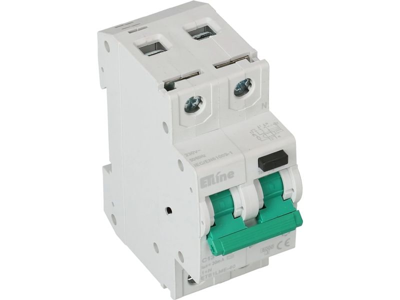 Max Hauri Build Leitungsschutzschalter 1P N 13 A Zweipoliger Leitungsschutzschalter