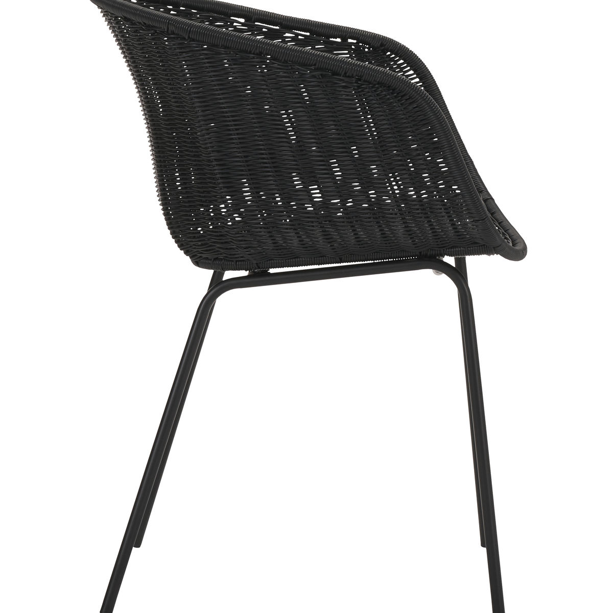 House Doctor tuinstoel Hapur - set van 2 Zwart - 2 stuks