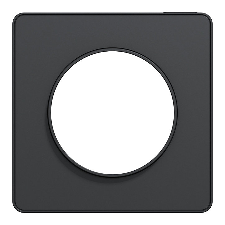 Plaque de finition simple Schneider Electric Odace Touch anthracite
