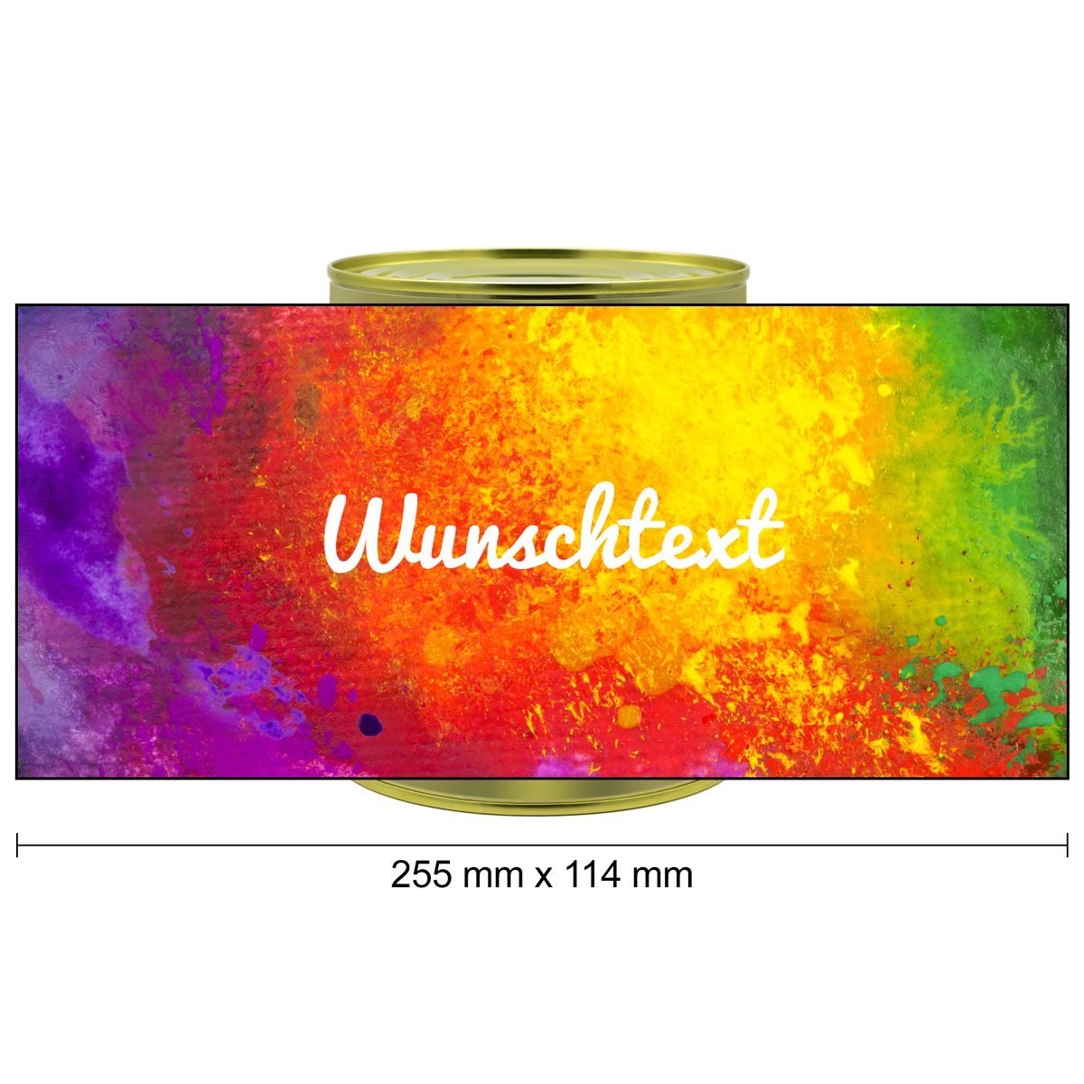 Personalisierte Geschenkdose - Teddybär (Motiv: Colorpaint)