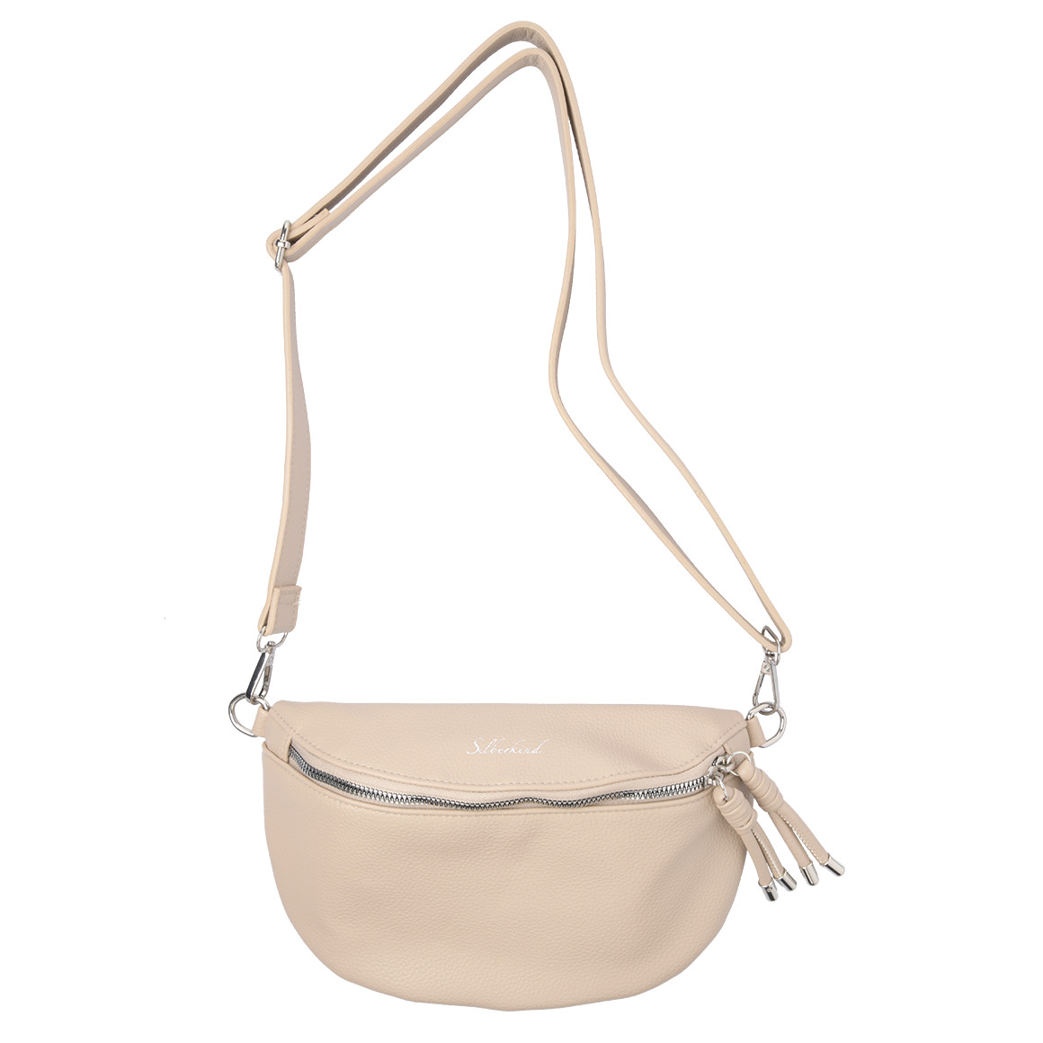 Gina Benotti Damen Hip-Bag aus Lederimitat beige