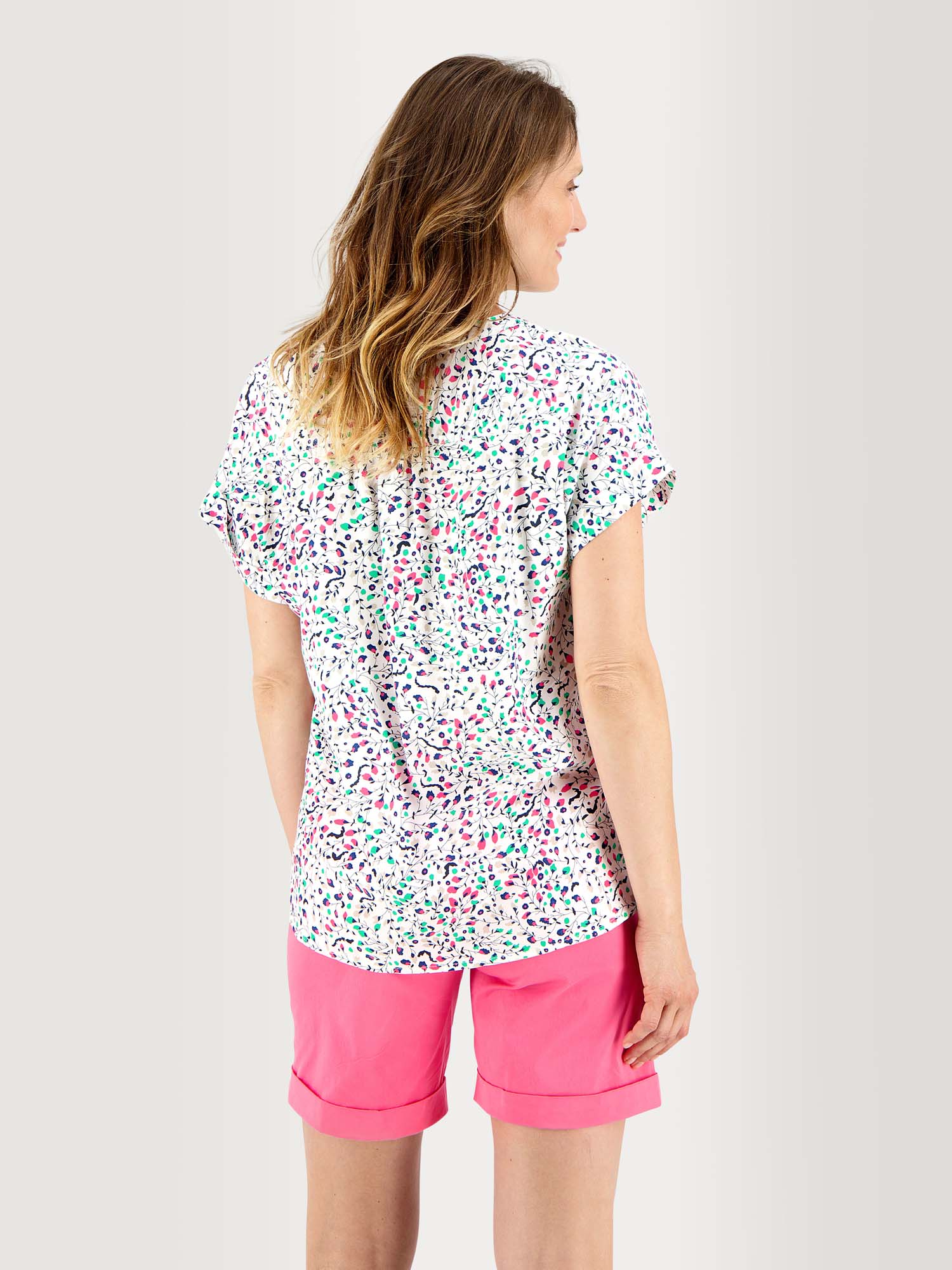 Blouse Femme Fluide & Légère Motif Multico