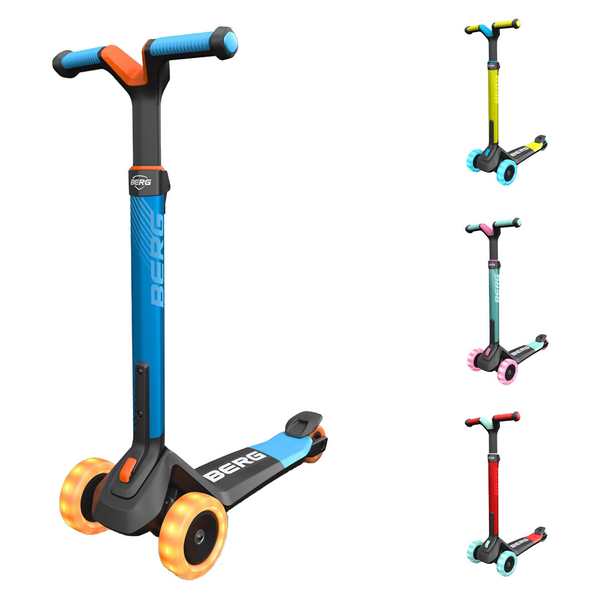 Bergtoys Berg Scooter Nexo Lights LED Räder