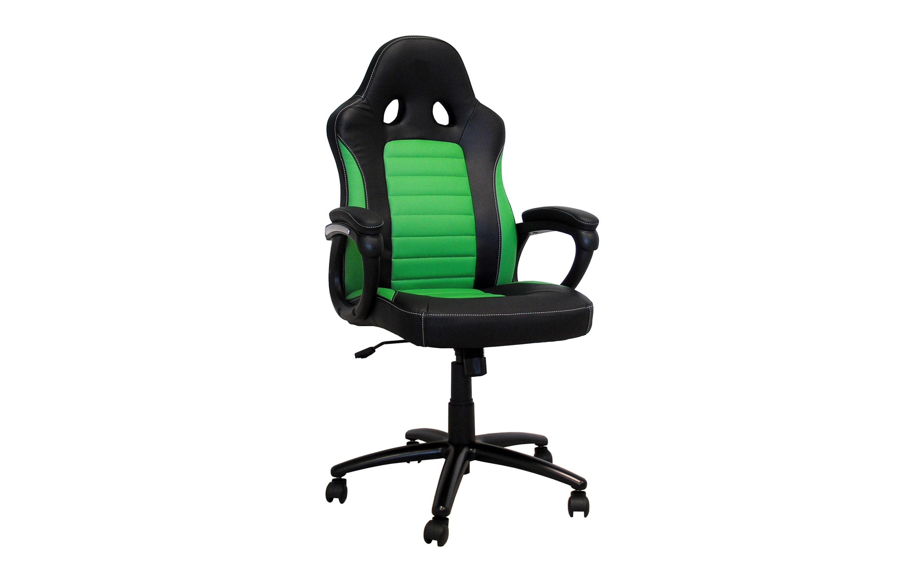 Gaming-Stuhl CL-RC-BG Grün/Schwarz<br>Besonders bequemer Computersessel
