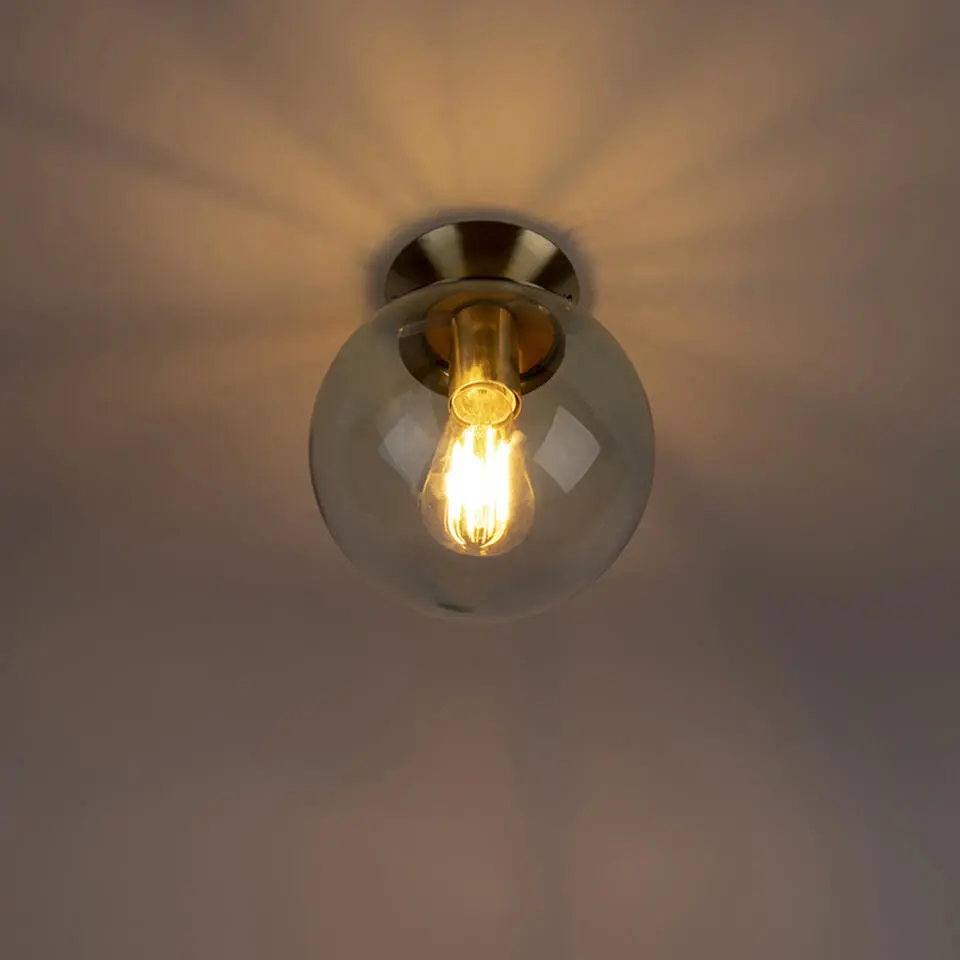 Qazqa plafondlampen pallon turquoise e27