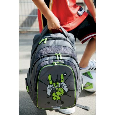Walker Fame - Sac à dos Gamer Olive - 2 compartiments - Carpentras