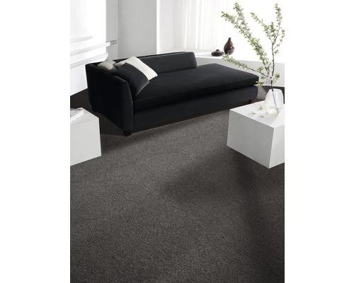 Velours tapijt Verona, kleur 294 grijsbruin, 400 cm breed (per meter verkocht)