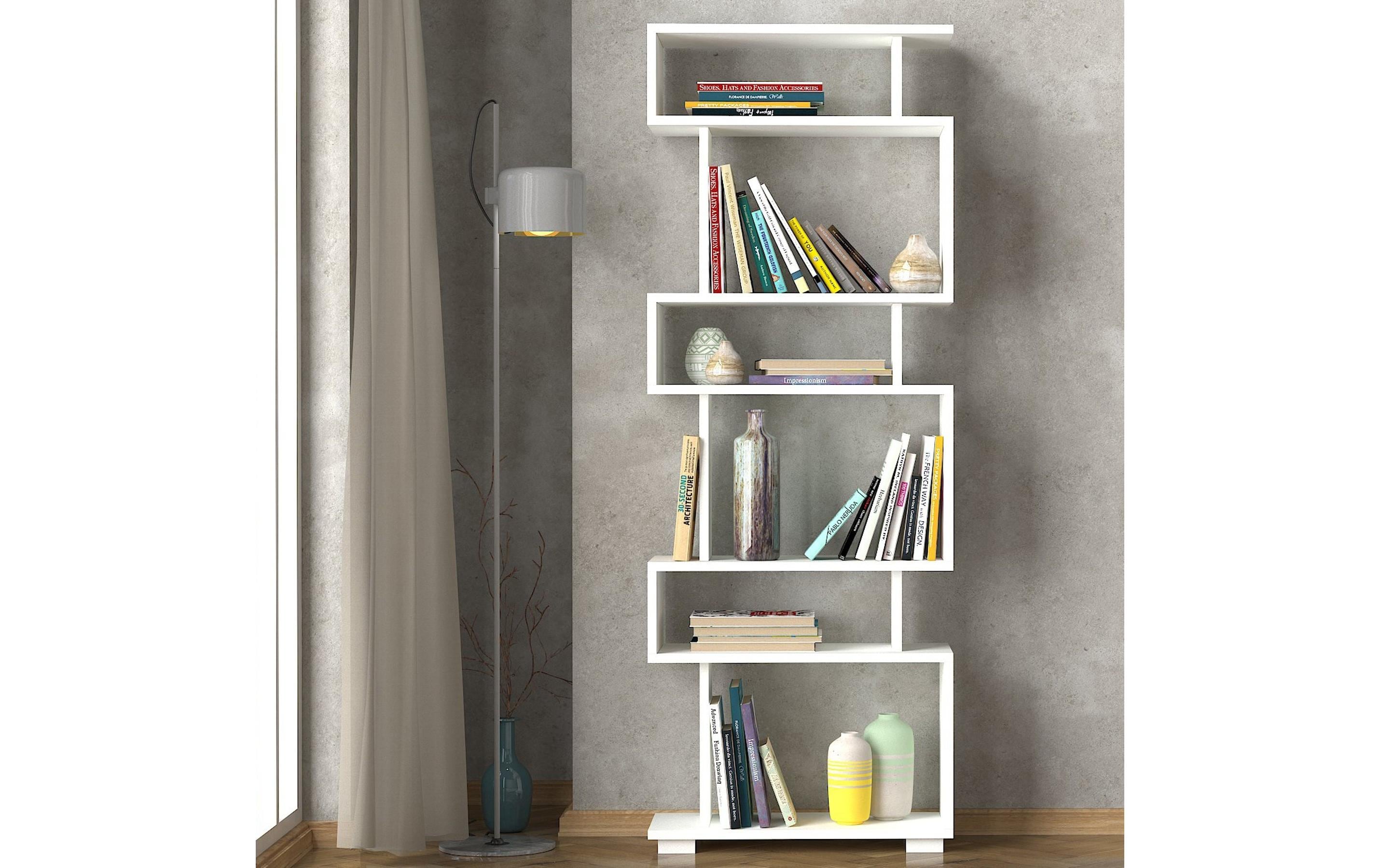 Regal Blok 60 x 165 x 19.5 cm, WeissBücherregal