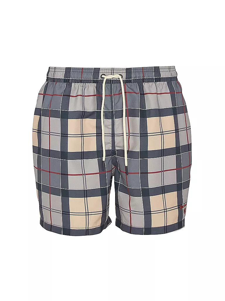 BARBOUR Badeshorts TARTAN STAPLE grau