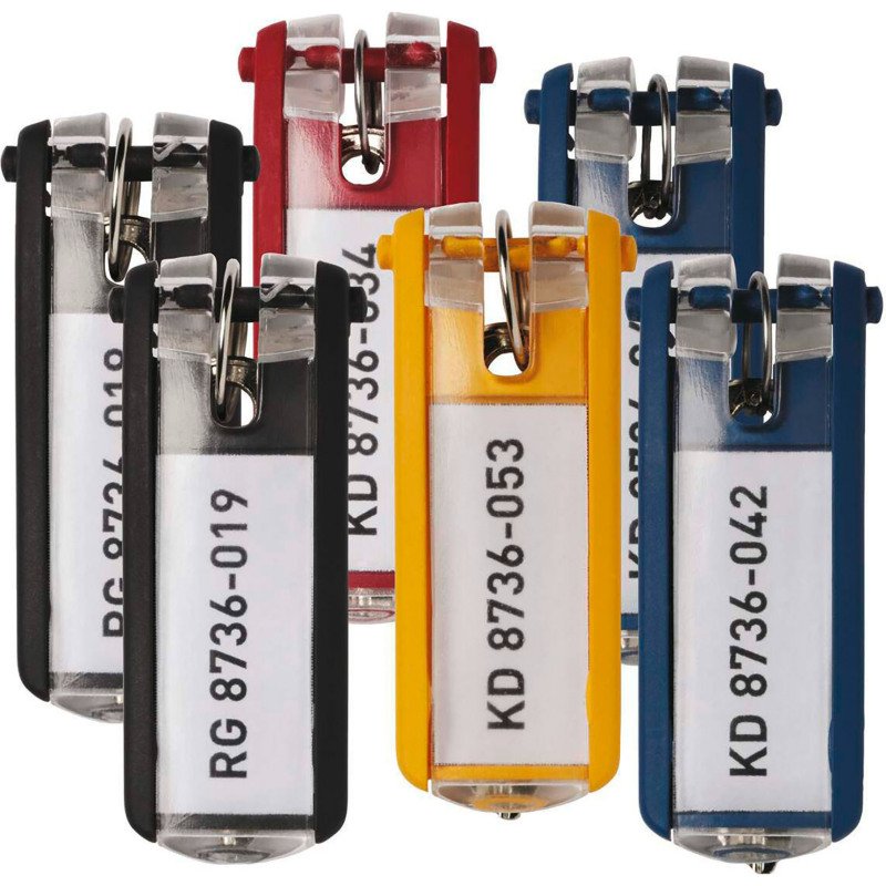 Porte-clés Keyclip pour armoire à clé Durable - Sachet de 6