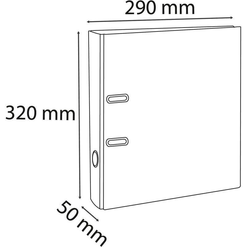 Classeur à levier plastifié Exacompta A4 - Dos 5 cm couleurs assorties vives