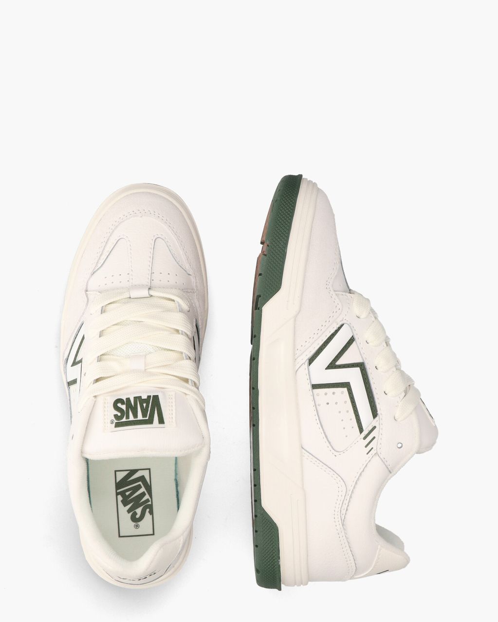 Vans Upland Wit/Groen Herensneakers