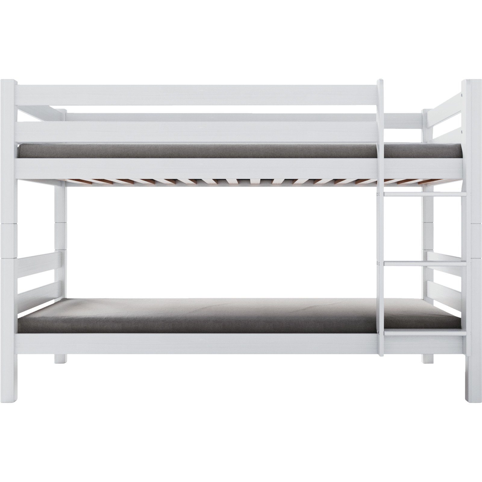 Hochbett Ella Buche massiv 2x 90 x 200 cm Buche weiss