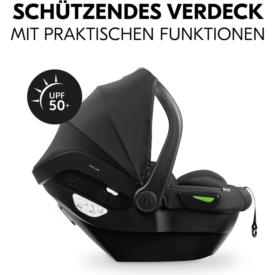 hauck Babyschale i-Size Drive N Care Set Black