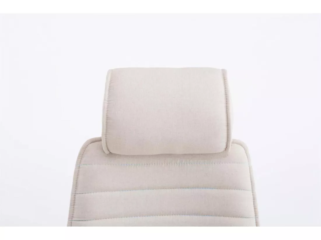 Chaise de bureau - Tissu - Beige - Rako